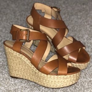 Michael Kors Tan Wedges
